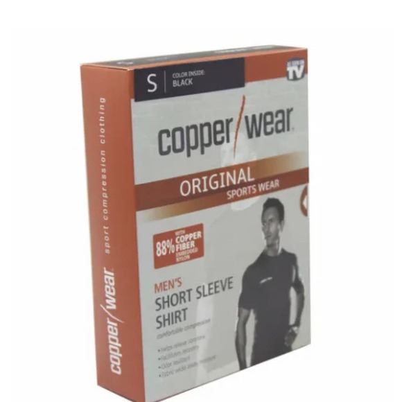 Copper Wear Short Sleeve Shirt - Black, Size Small MTS01 - Picture 1 of 6